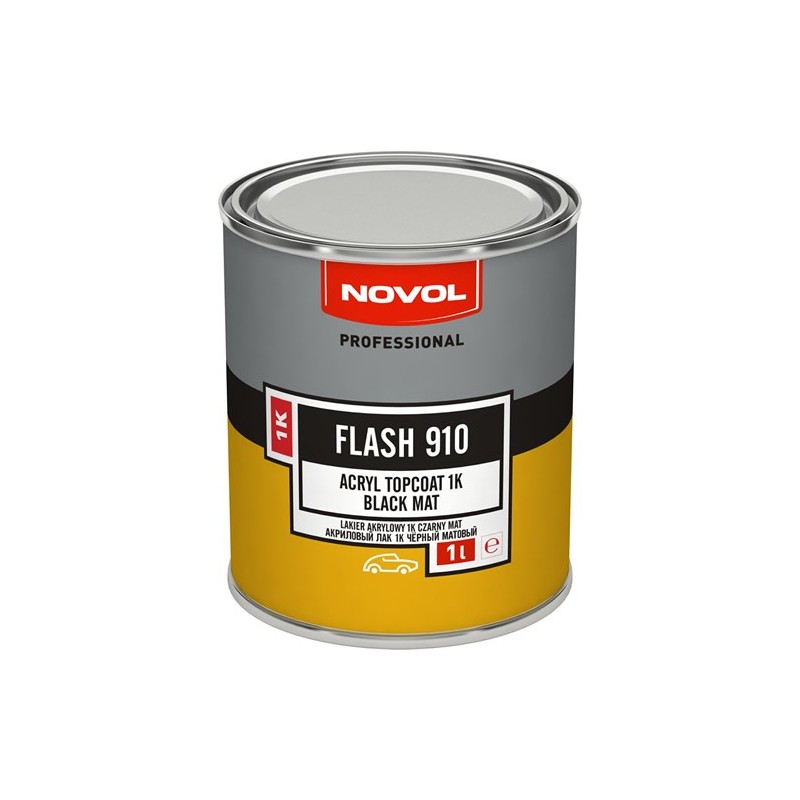 FLASH 910 - ACRYLIC TOPCOAT 1K BLACK MAT